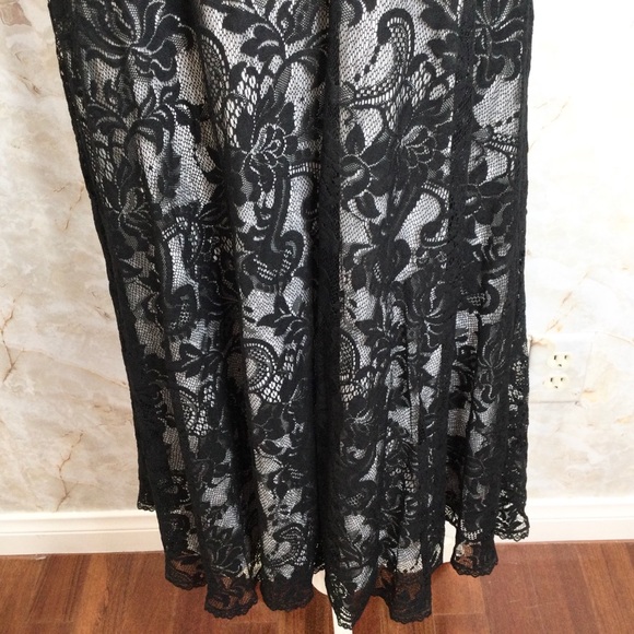 TADASHI Cocktail Evening Dress Black Lace … - Picture 6 of 7